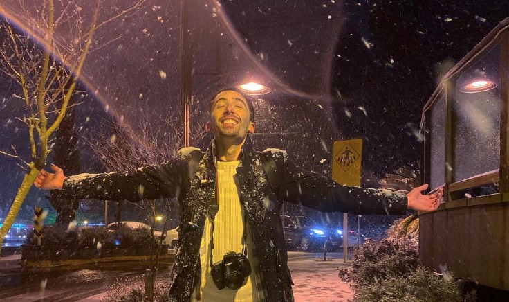 Fotógrafo Igor Ache presencia  neve forte em sessão de fotos em Gramado ( RS )