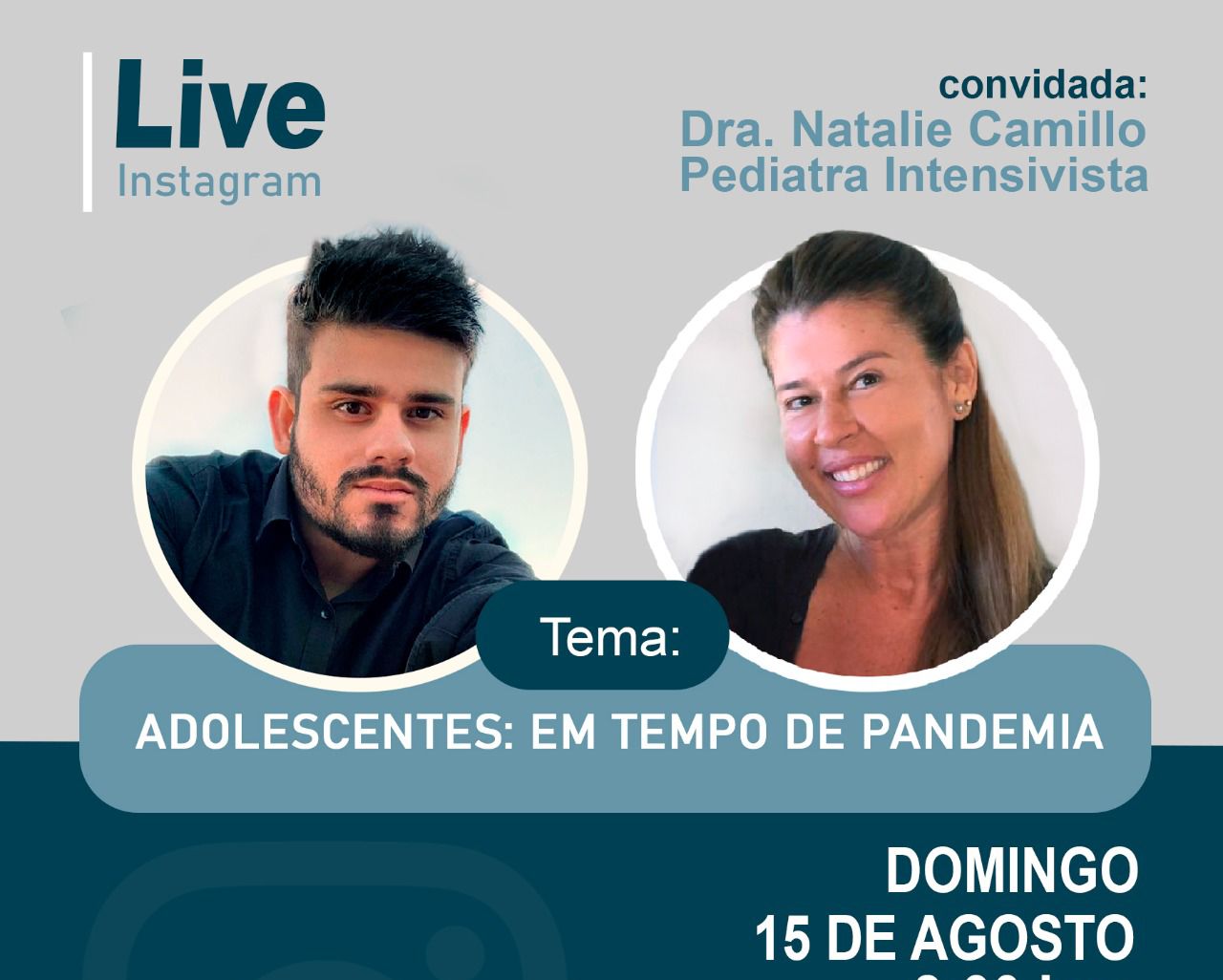 Augusto Ruiiz faz live com pediatra Bauruense