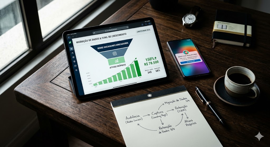 Influenciadores como canal de aquisição: da audiência emprestada ao ativo próprio